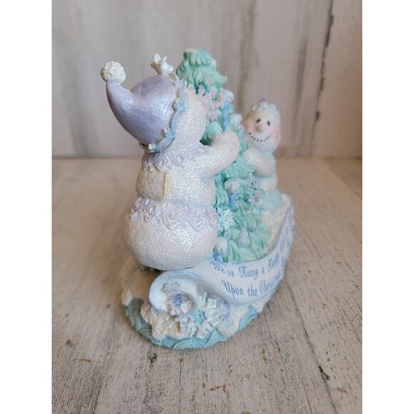 San Francisco music box AS IS snowman fairy tree Xmas figure - Picture 4 of 11